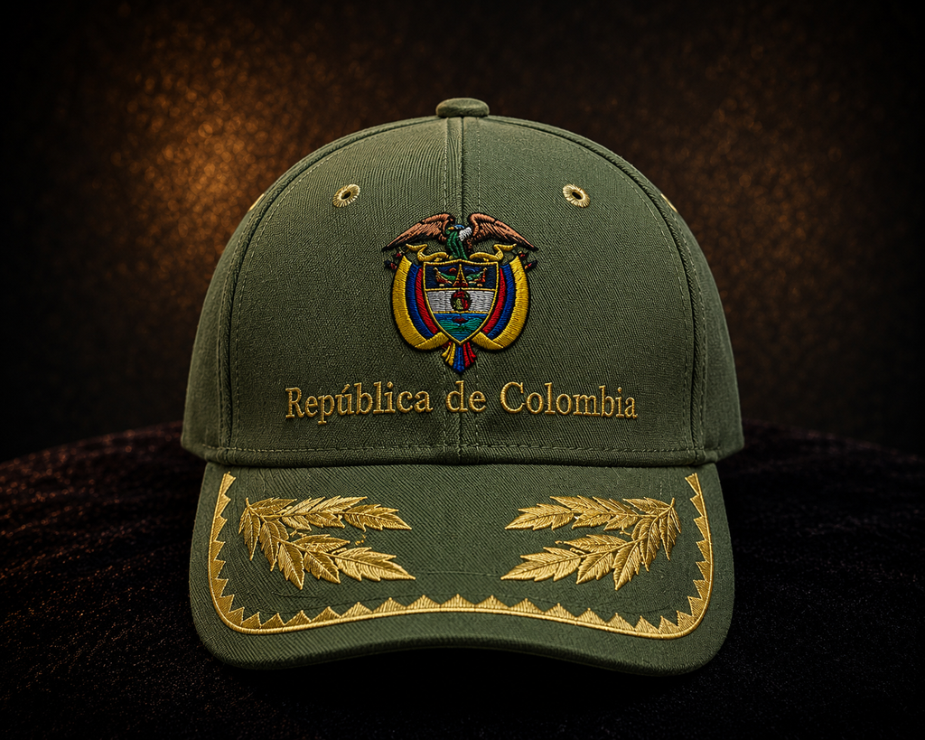 Gorra República de Colombia | Verde Militar
