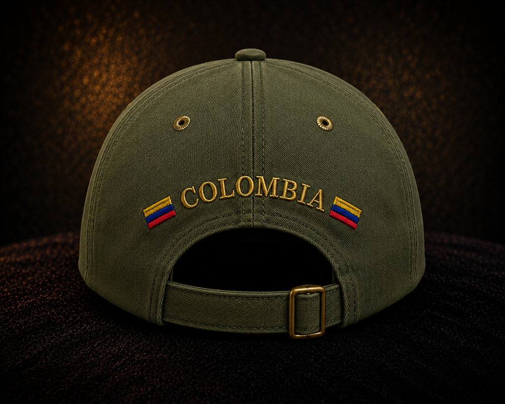 Gorra República de Colombia | Verde Militar
