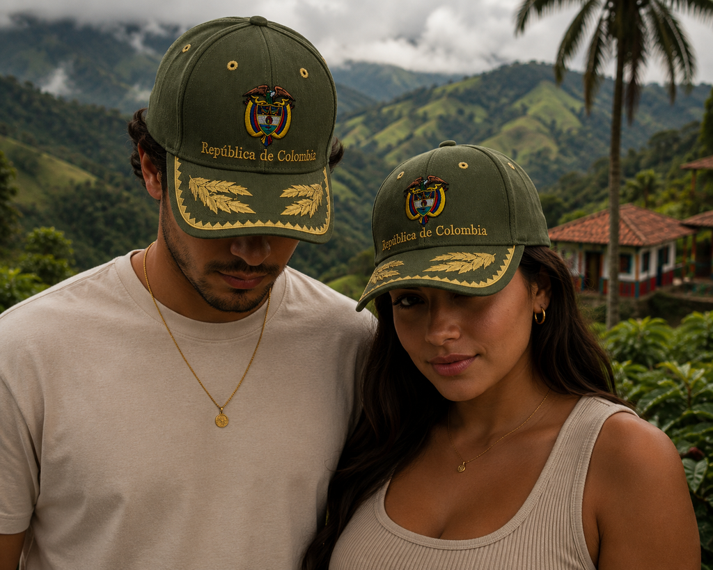 Gorra República de Colombia | Verde Militar